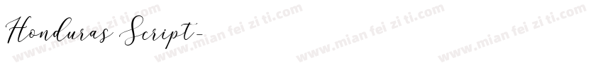 Honduras Script字体转换
